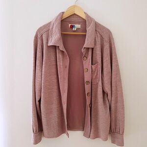 Free People Lavender Shacket, Small